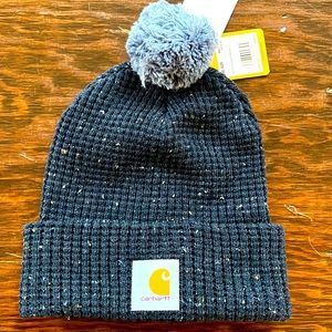 NWT OS Carhartt Womens Pom Pom Knit Beanie